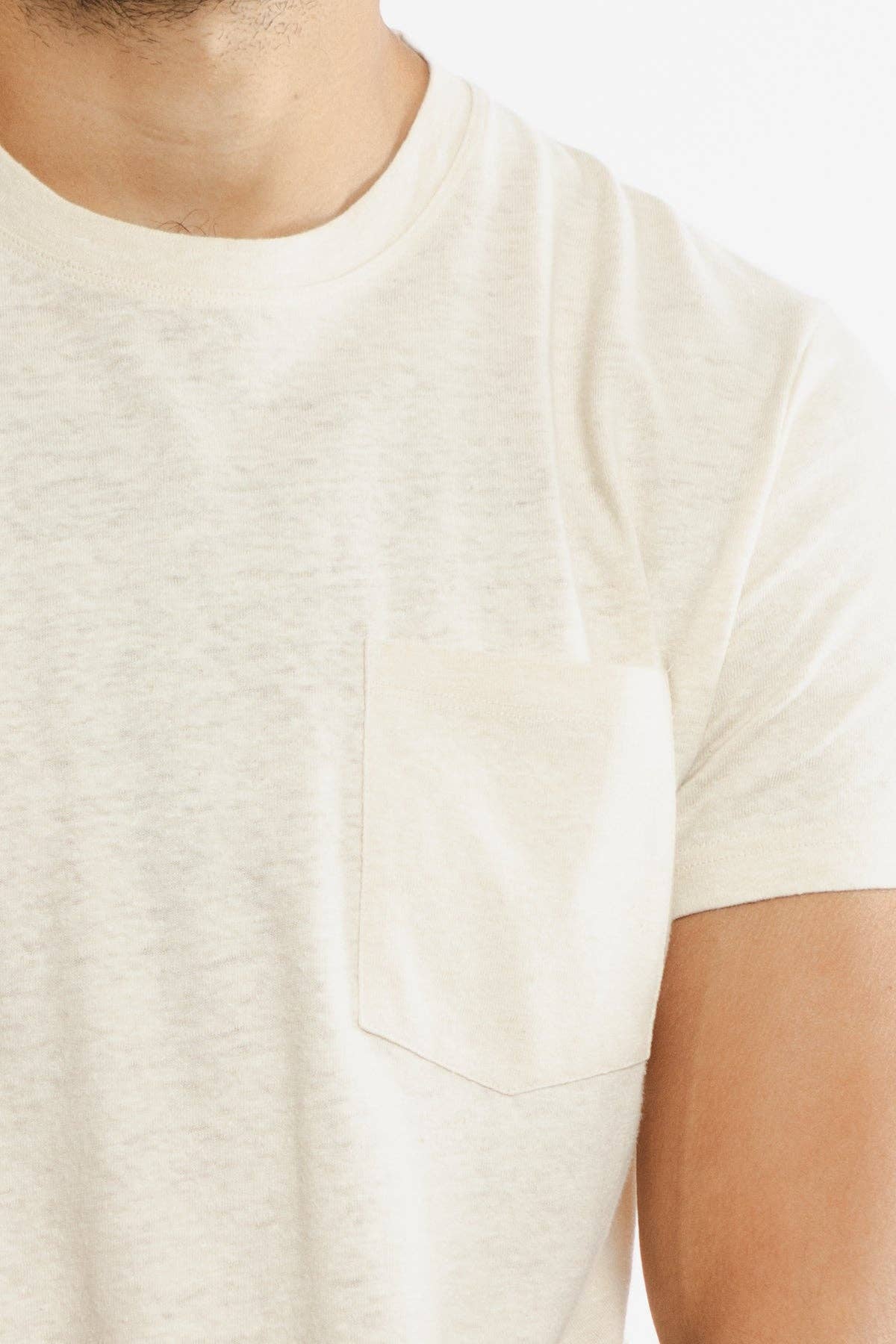 Organic Hemp Pocket Tee / Ivory: Ivory / XL