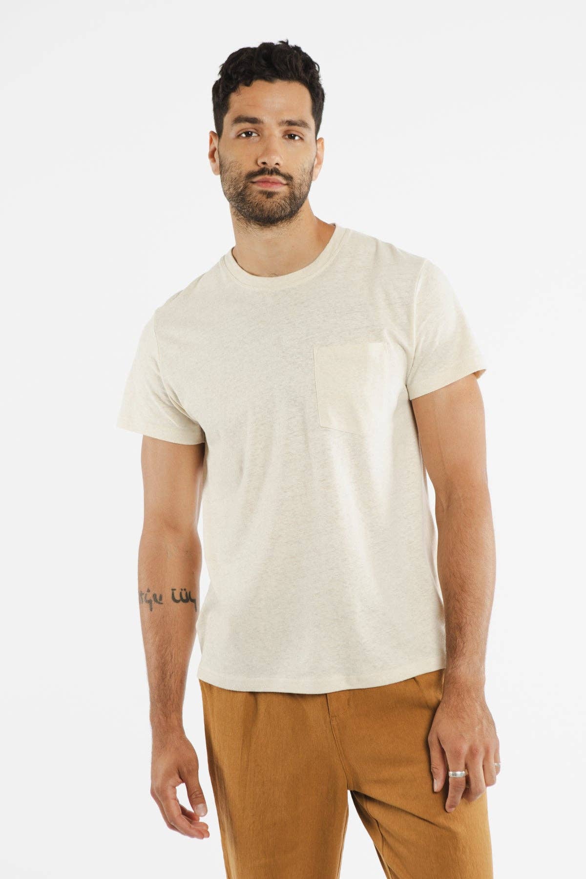 Organic Hemp Pocket Tee / Ivory: Ivory / XL