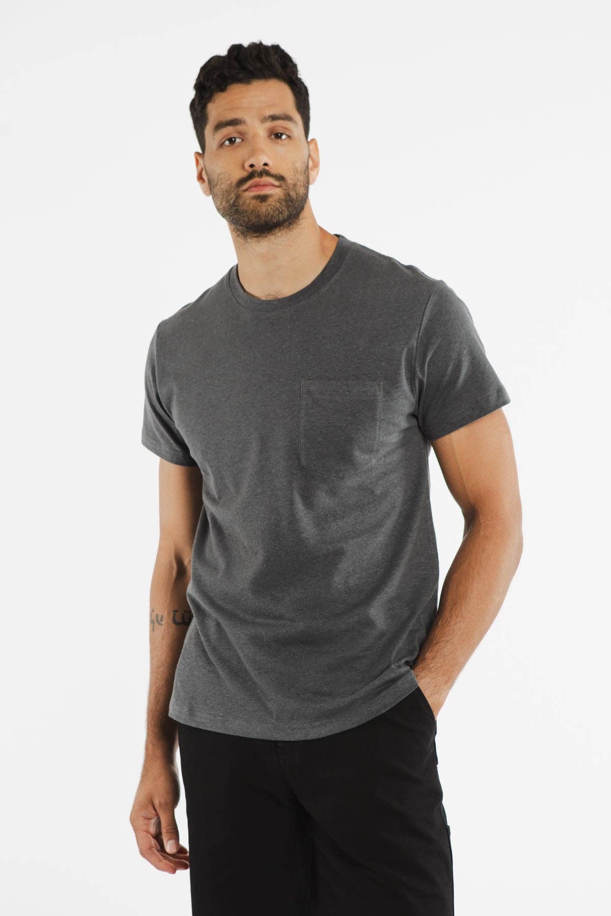 Organic Hemp Pocket Tee / Slate Grey: Slate Grey / XL