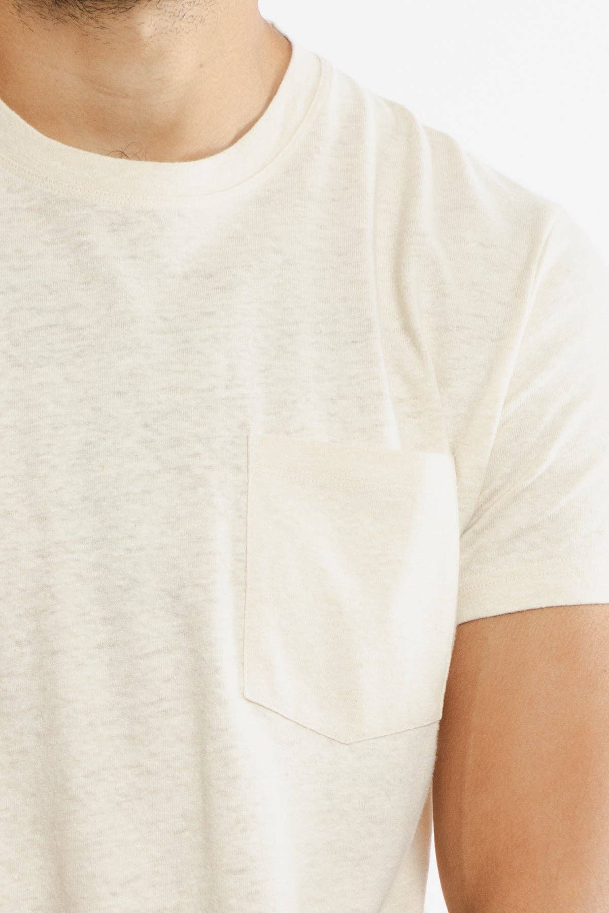 Organic Hemp Pocket Tee / Ivory: Ivory / XL