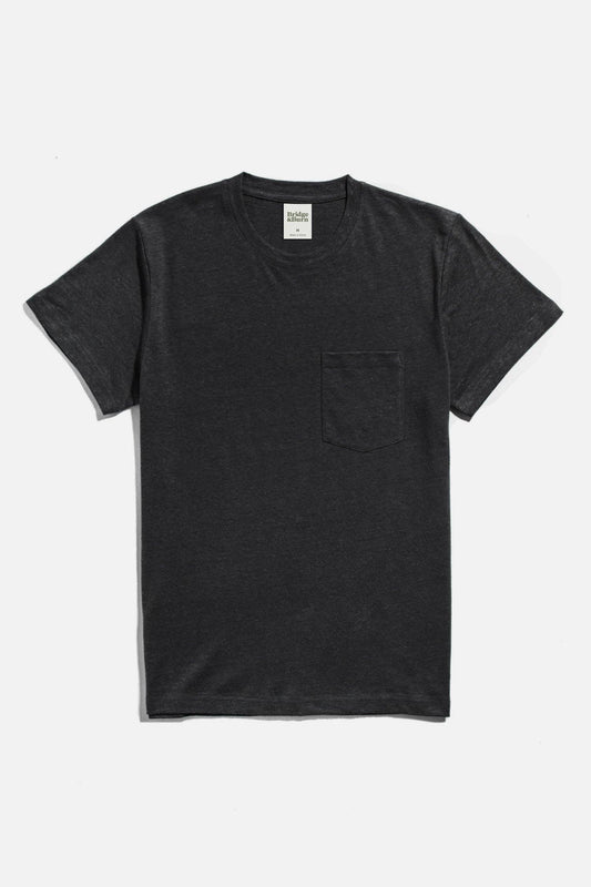 Organic Hemp Pocket Tee / Washed Black: Washed Black / XL