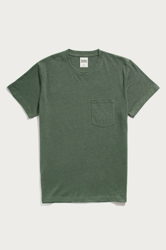 Organic Hemp Pocket Tee / Cypress: Cypress / XL