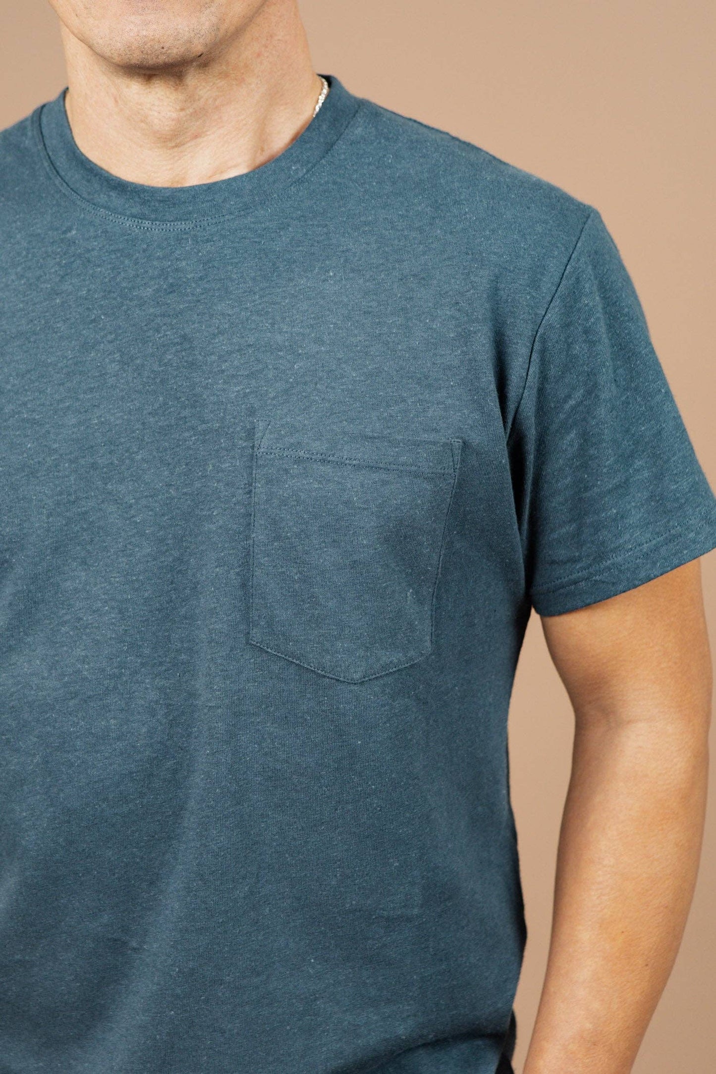 Organic Hemp Pocket Tee / Storm Blue: Storm Blue / XL