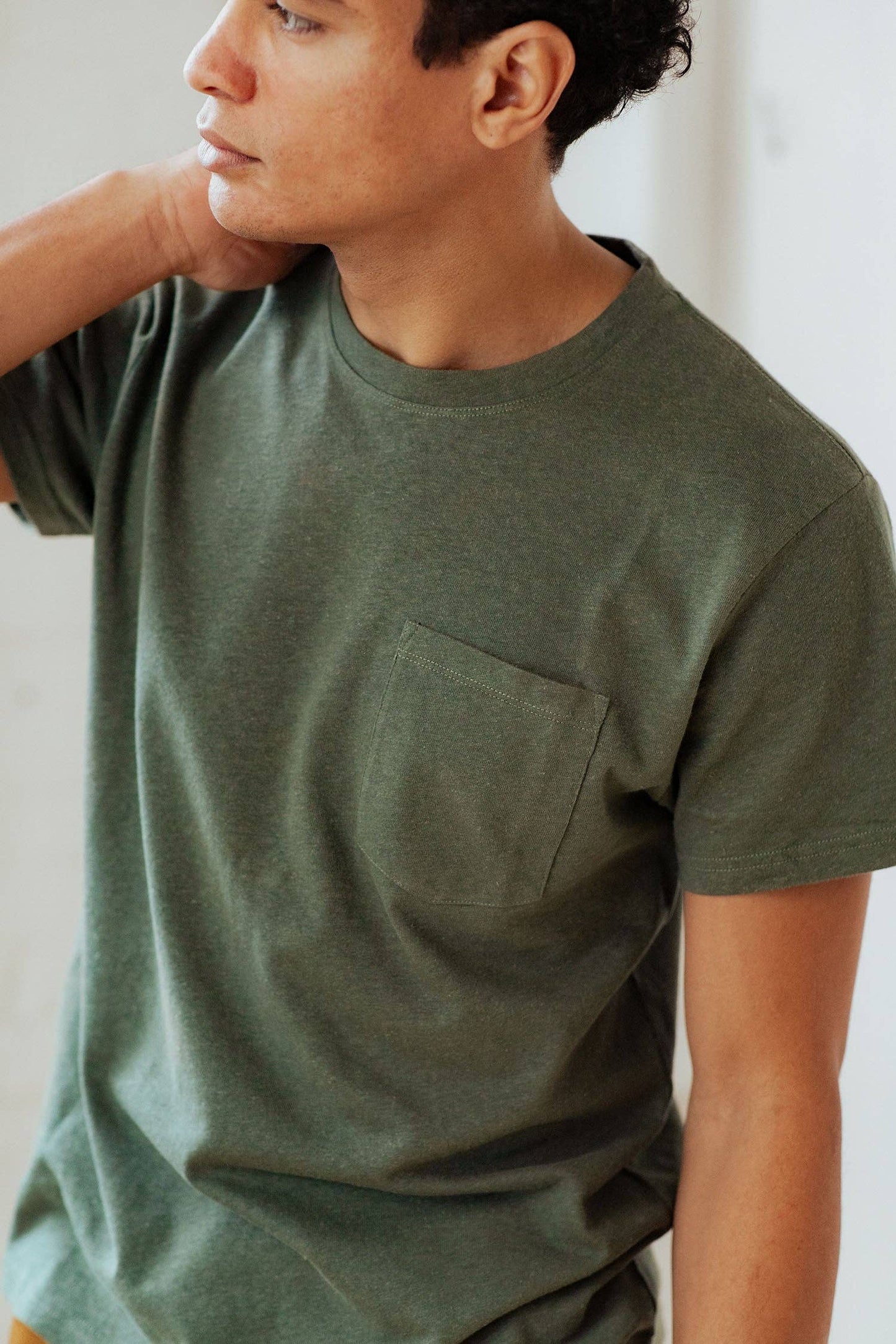 Organic Hemp Pocket Tee / Cypress: Cypress / XL